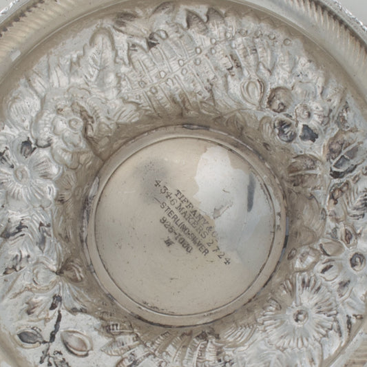 Tiffany Repousse Fern Sterling Tazza