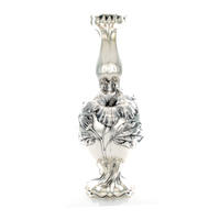 Whiting Sterling Silver Art Nouveau Hibiscus Vase