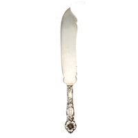 Wild Rose Sterling Silver Solid Silver Cake Saw Cake knife