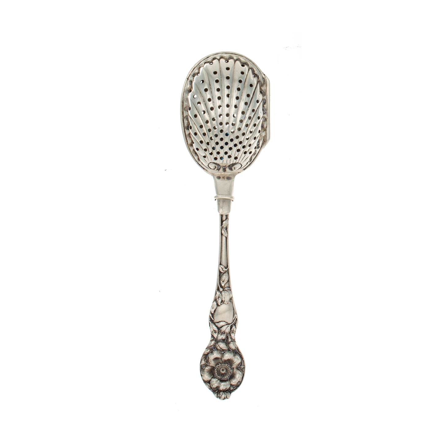 Wild Rose Sterling Silver Handled Tea Infuser