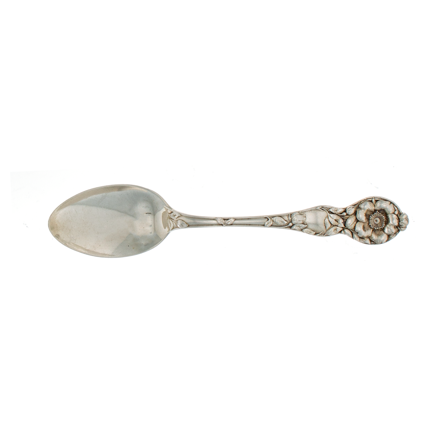 Wild Rose Sterling Silver Teaspoon