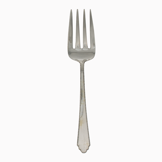 William & Mary Sterling Silver Cold Meat Fork