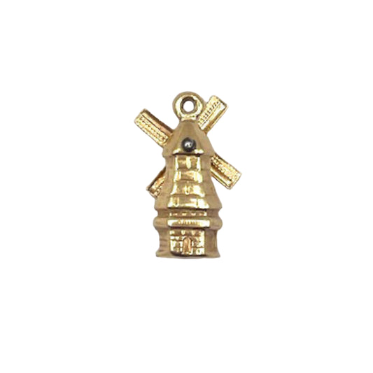 14 Kt Gold Charm Windmill