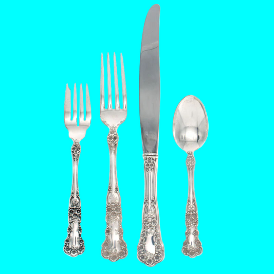 Buttercup Sterling Silver 4 Piece Dinner Size Setting