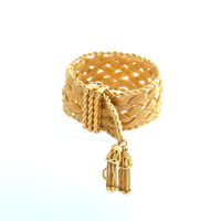 14kt Yellow Gold Vintage Braided and Woven Bracelet