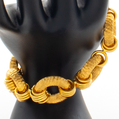 18kt Italian Circle Link Bracelet