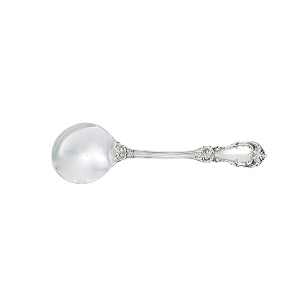 Burgundy Sterling Silver Cream Soup Spoon