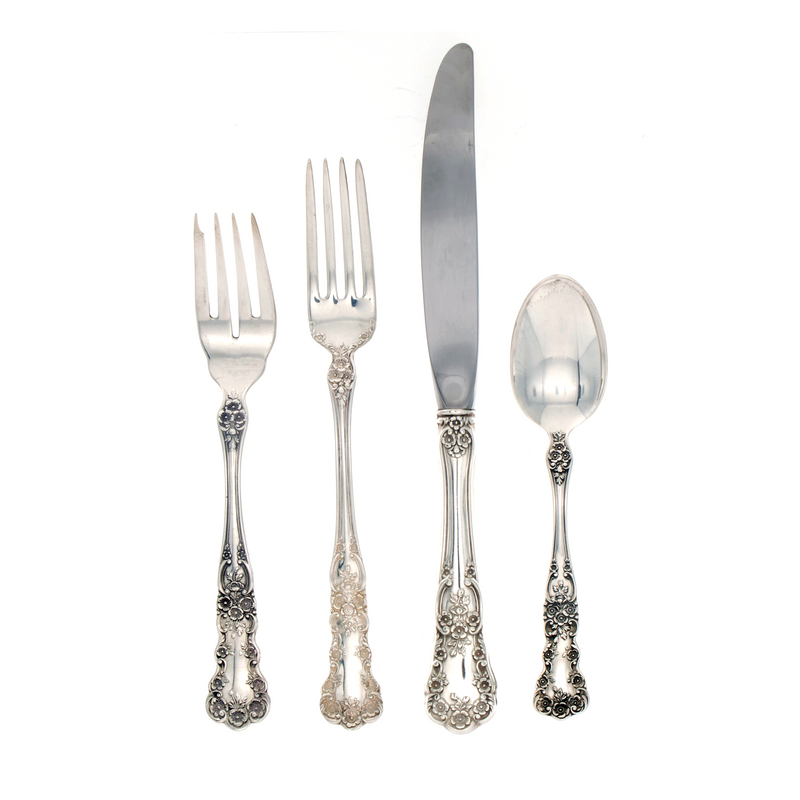 Buttercup Sterling Silver 4 Piece Place Size Setting with Modern Blade