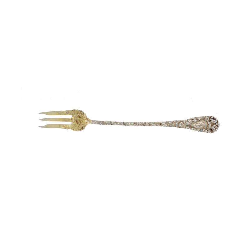 Durgin Chrysanthemum Sterling Silver Cocktail Fork