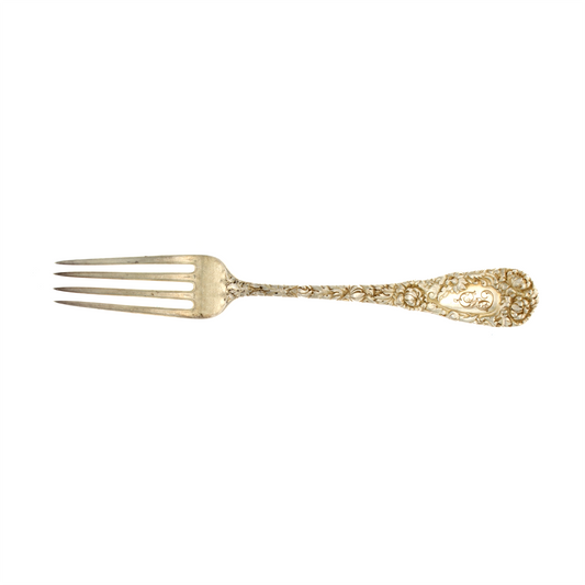 Durgin Chrysanthemum Sterling Silver Luncheon fork