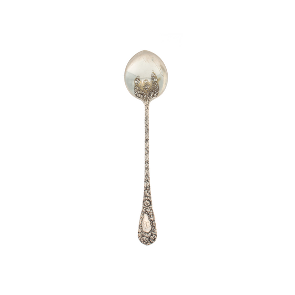 Durgin Chrysanthemum Sterling Silver Chocolate Spoon