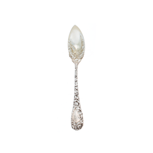 Durgin Chrysanthemum Sterling Silver Grapefruit Spoon