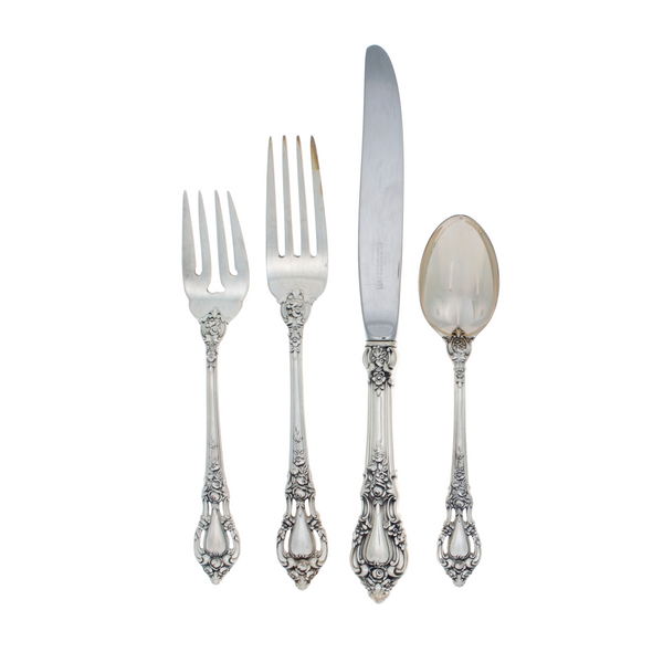 Eloquence Sterling Silver 4 Piece Place Size Setting with Modern Blade Knife