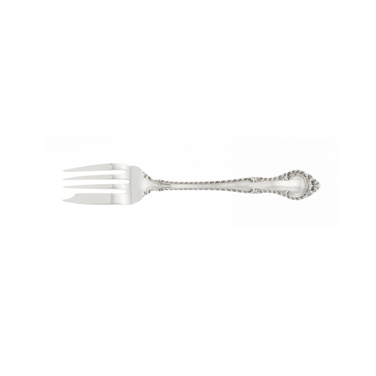 English Gadroon Sterling Silver Place Size Salad Fork