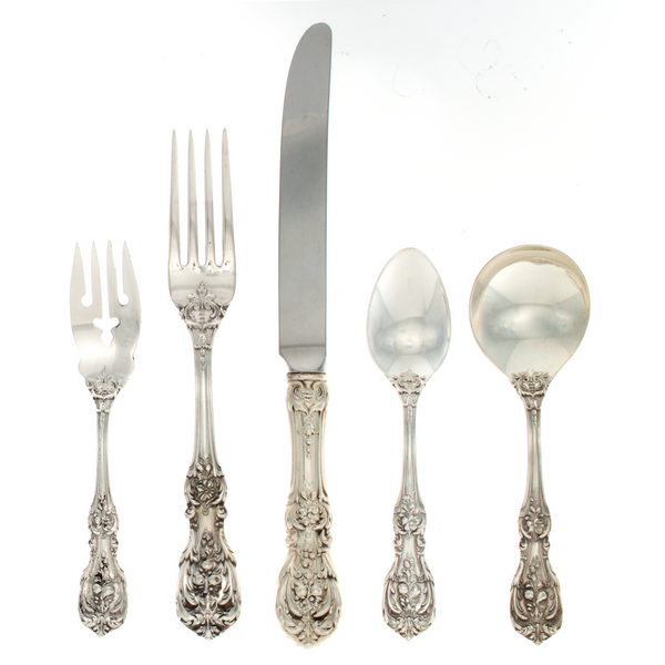 Francis I Sterling Silver 5 Piece Dinner Setting (cream soup)