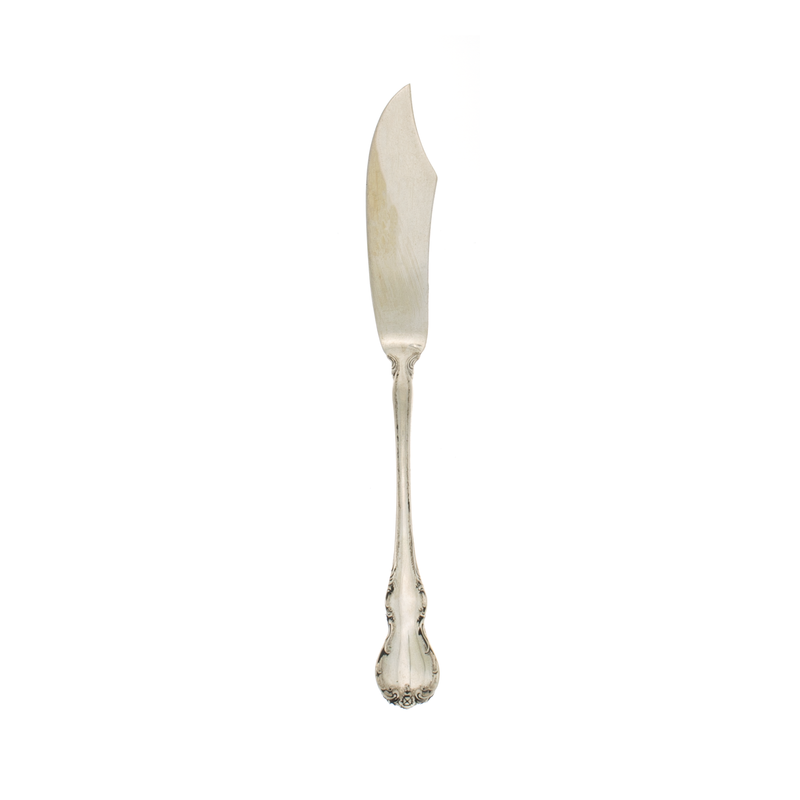 French Provincial Sterling Silver Flat Master Butter