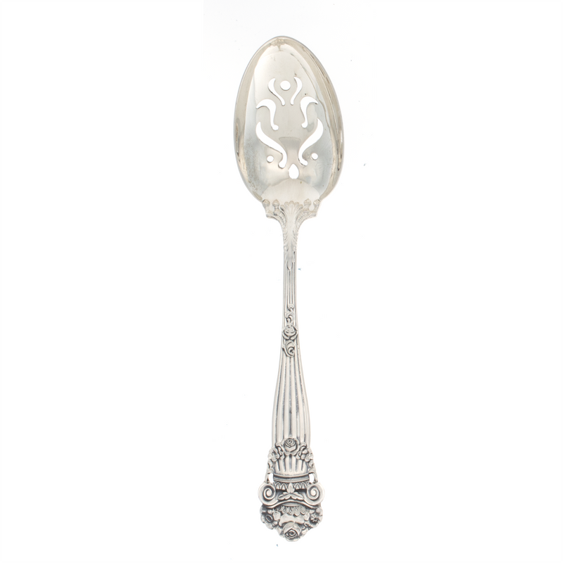 Georgian Sterling Silver Slotted Tablespoon