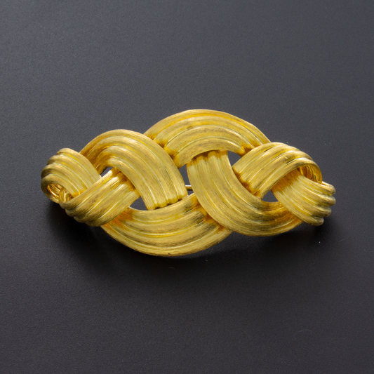 Henry Dunay 18kt Yellow Gold Brooch