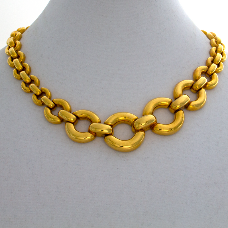 Italian 14kt Yellow Gold Cable Link Necklace