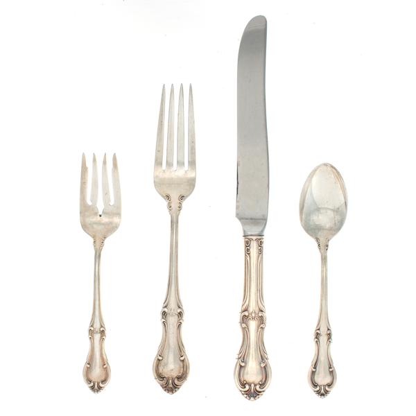 Joan Of Arc Sterling Silver 4 Piece Dinner Setting