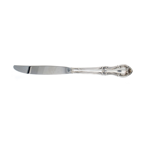 Joan of Arc Sterling Silver Place Size Knife with Modern Blade