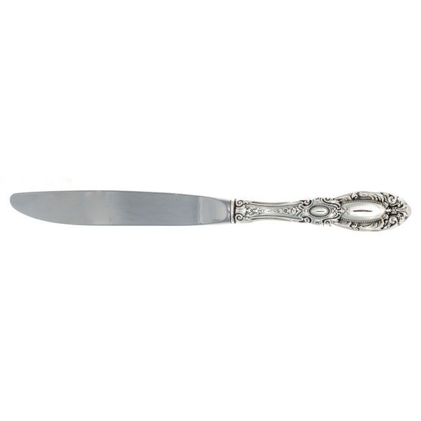 King Richard Sterling Silver Dinner Size Knife with Modern Blade
