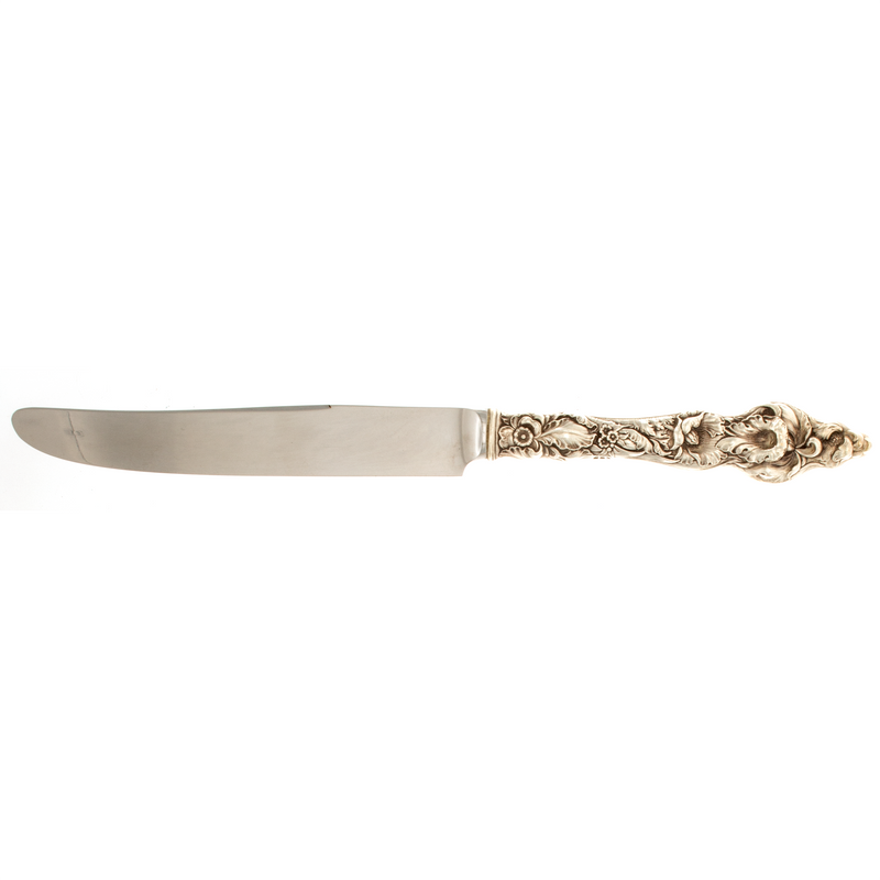 Les Six Fleurs sterling Silver Dinner Knife French Blade