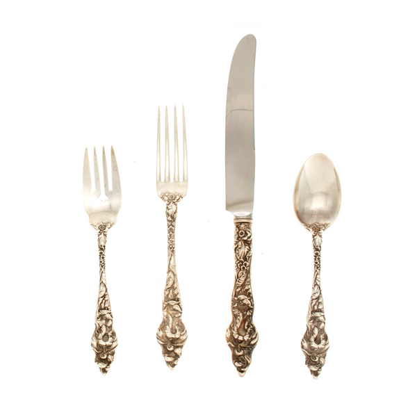 Les Six Fleurs Sterling Silver Place Setting French Blade