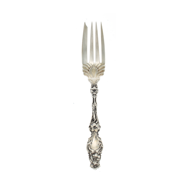 Lily Sterling Silver Small Cold Meat Fork 7 5/8”