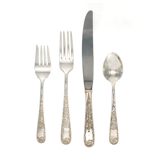 Old Maryland Engraved Sterling Silver 4 Piece Place Size Setting