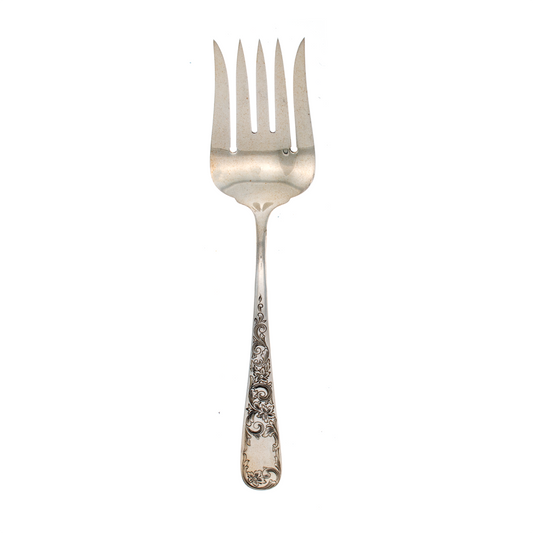 Old Maryland Engraved Sterling Silver Large Salad Serving Fork