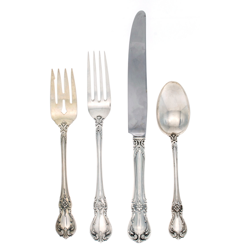 Old Master Sterling Silver 4 Piece Dinner Size Setting with French Blade Knife
