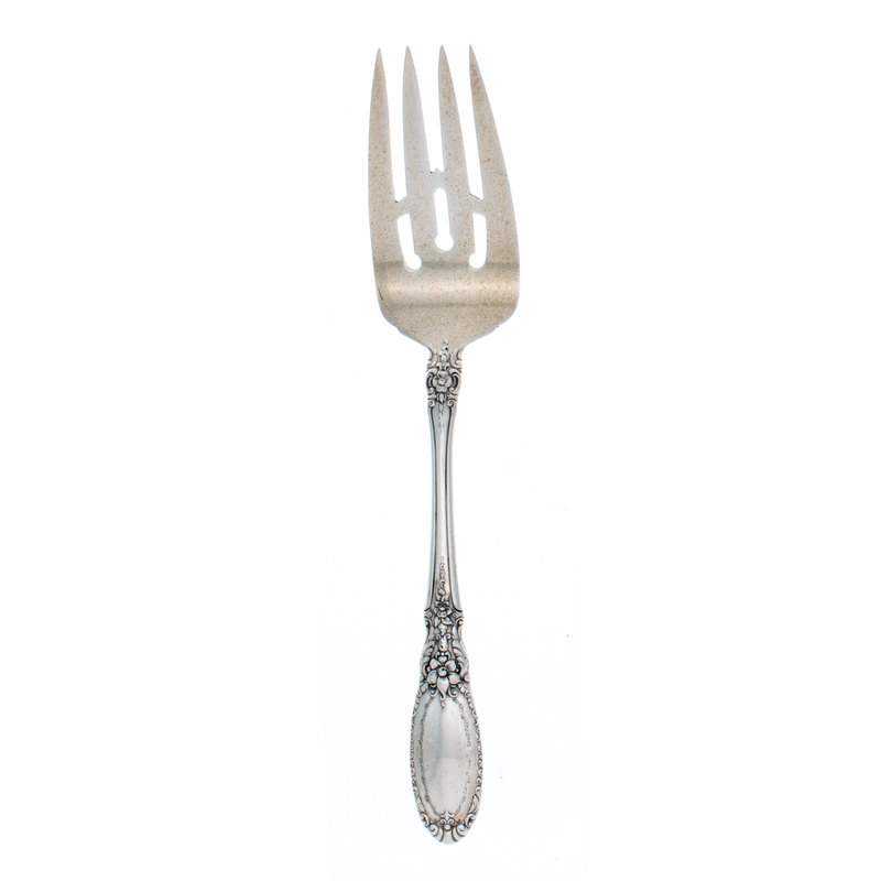 Old Mirror Sterling Silver Cold Meat Fork