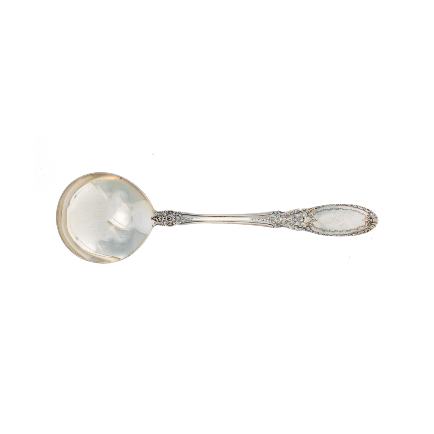 Old Mirror Sterling Silver Cream Soup Spoon