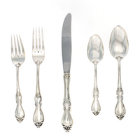 Queen Elizabeth Sterling Silver 5 Piece Place Size Setting