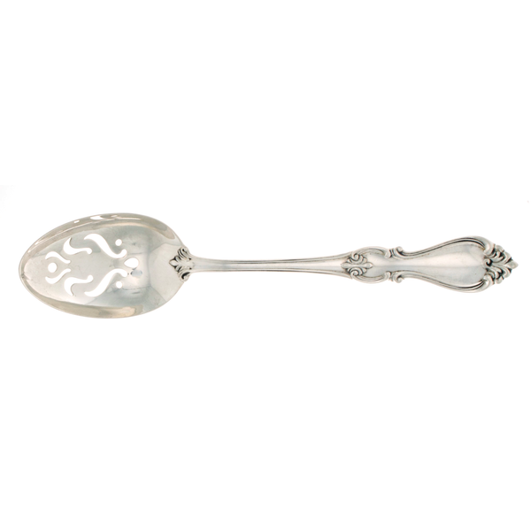Queen Elizabeth Sterling Silver Slotted Tablespoon