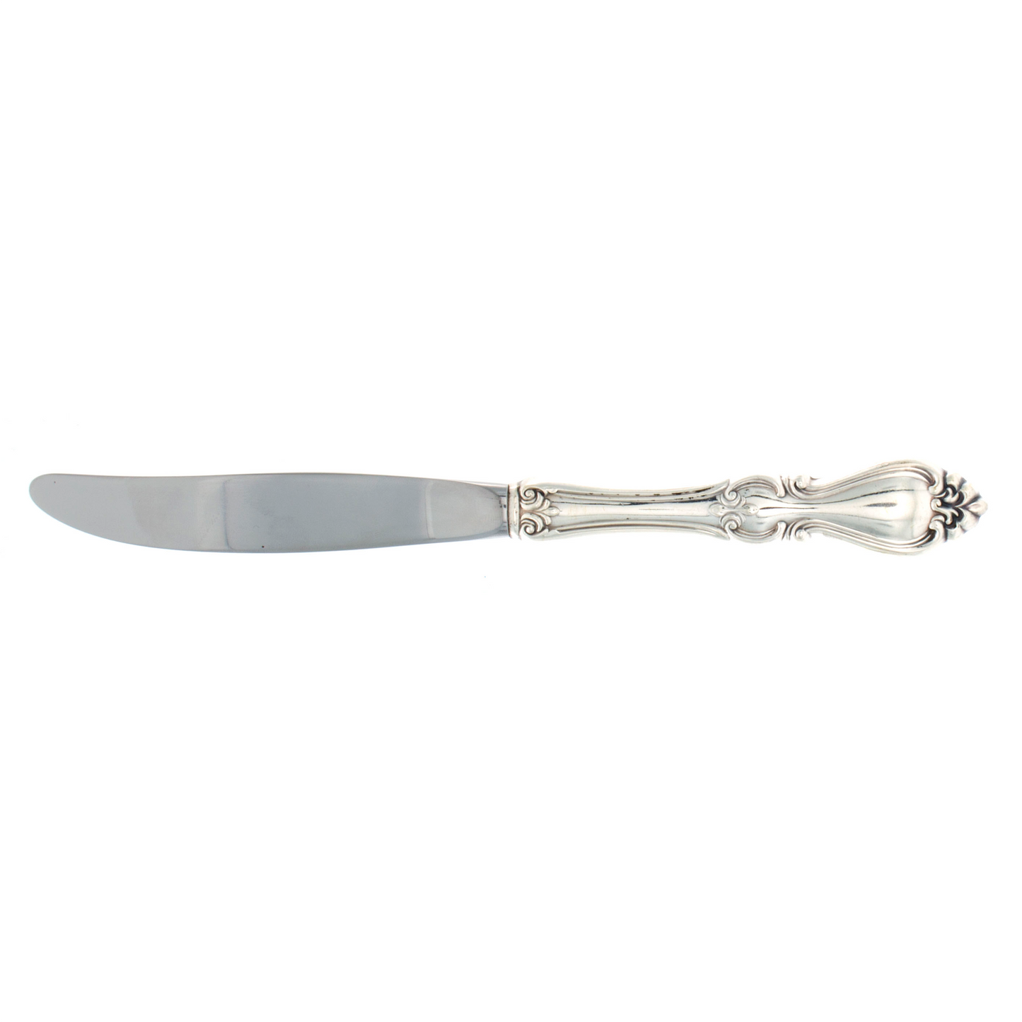 Queen Elizabeth Sterling Silver Dinner Knife with Modern Blade