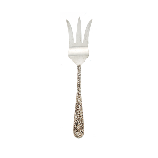 Repousse Sterling Silver Beef Fork