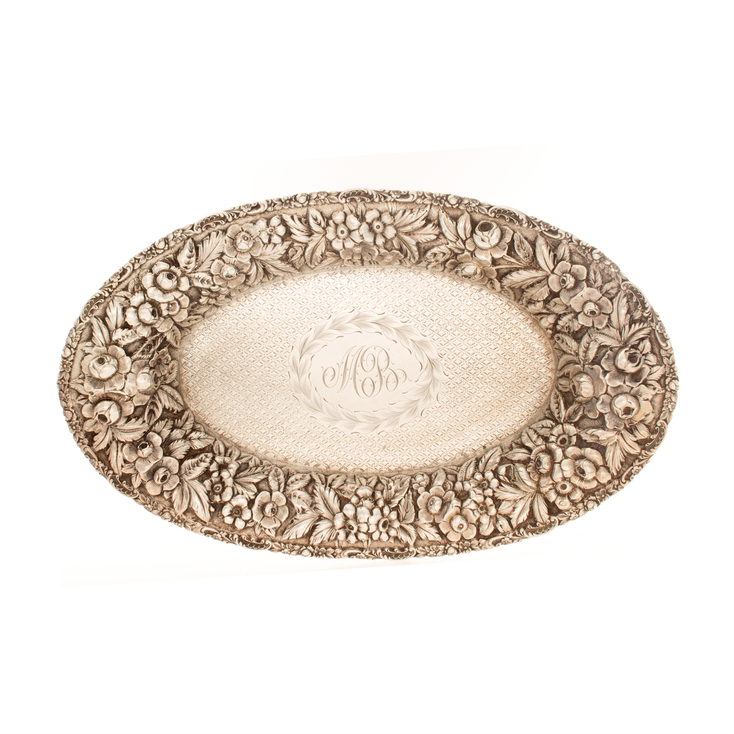 Baltimore Silversmiths Co. Sterling Bread Tray 12 1/2" x 7 3/4"
