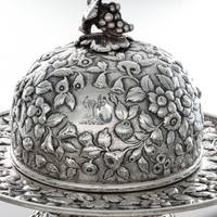 Butter Dish Coin Silver S. Kirk & Son.