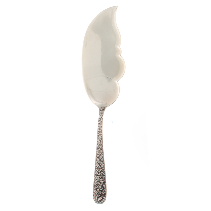 Repousse Sterling Silver Large Fish Slice