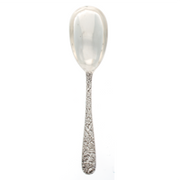 Repousse Sterling Silver Large Ovoid Tablespoon