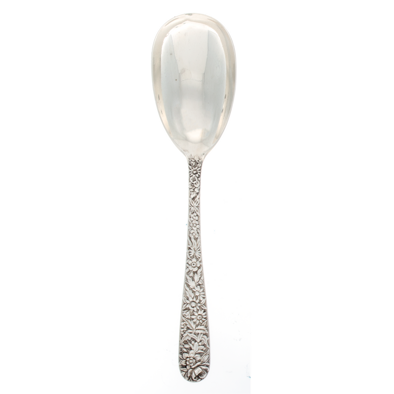 Repousse Sterling Silver Large Ovoid Tablespoon