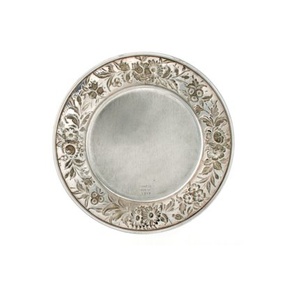 Repousse Sterling Bread and Butter Plate
