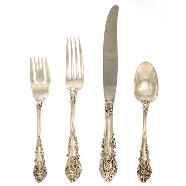 Sir Christopher Sterling Silver 4 Piece Dinner Size Setting