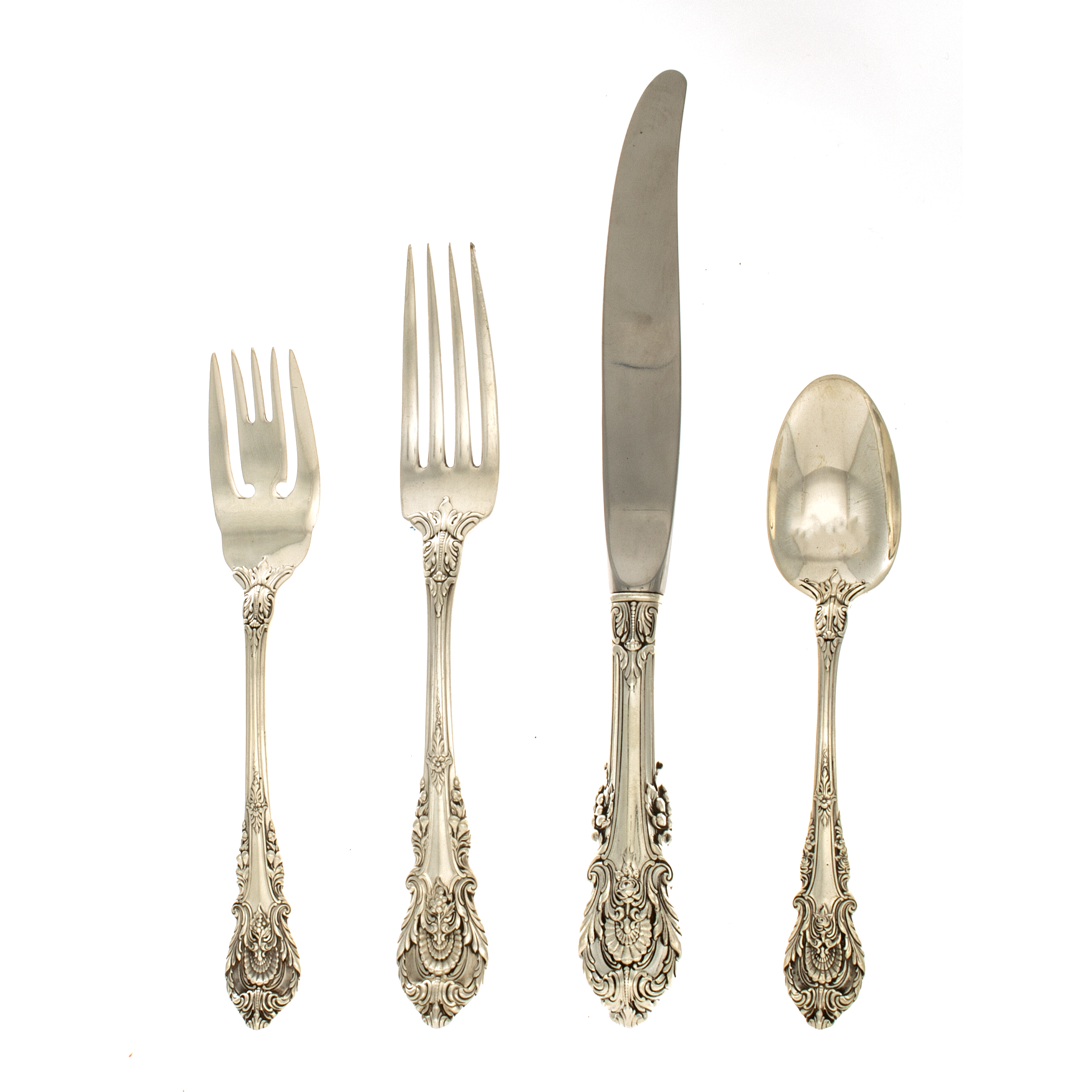 Sir Christopher Sterling Silver 4 Piece Place Size Setting – Louise ...