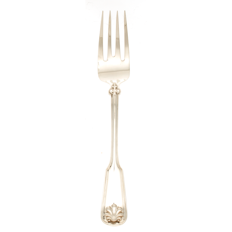 Tiffany Sterling Silver Shell and Thread Cold Meat Fork