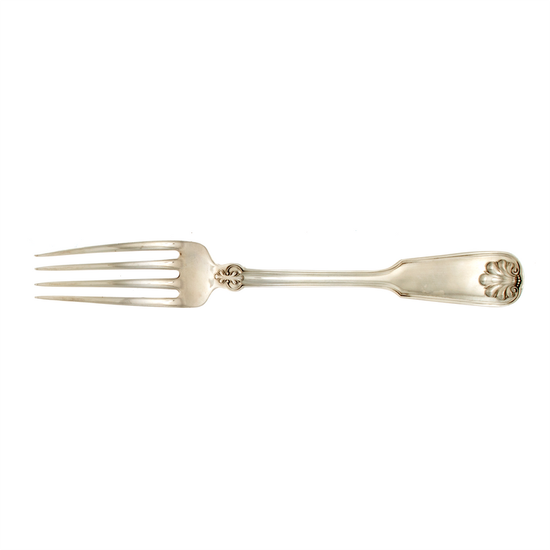 Tiffany Sterling Silver Shell and Thread Dinner Fork