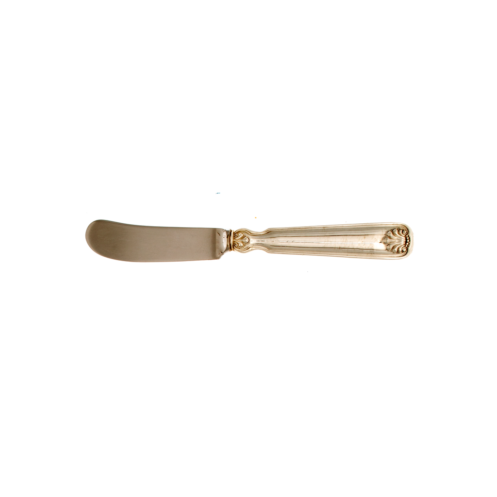 Tiffany Sterling Silver Shell and Thread Hollow Handle Spreader ...