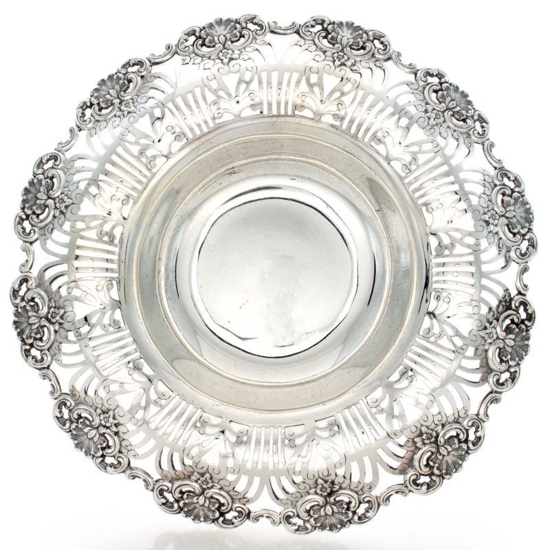 Tiffany Sterling Silver Compote Reticulated